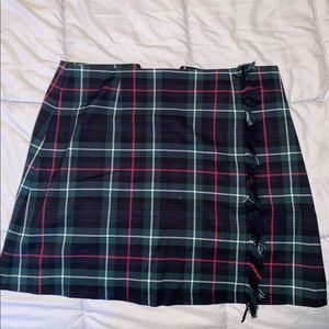 Plaid mini skirt